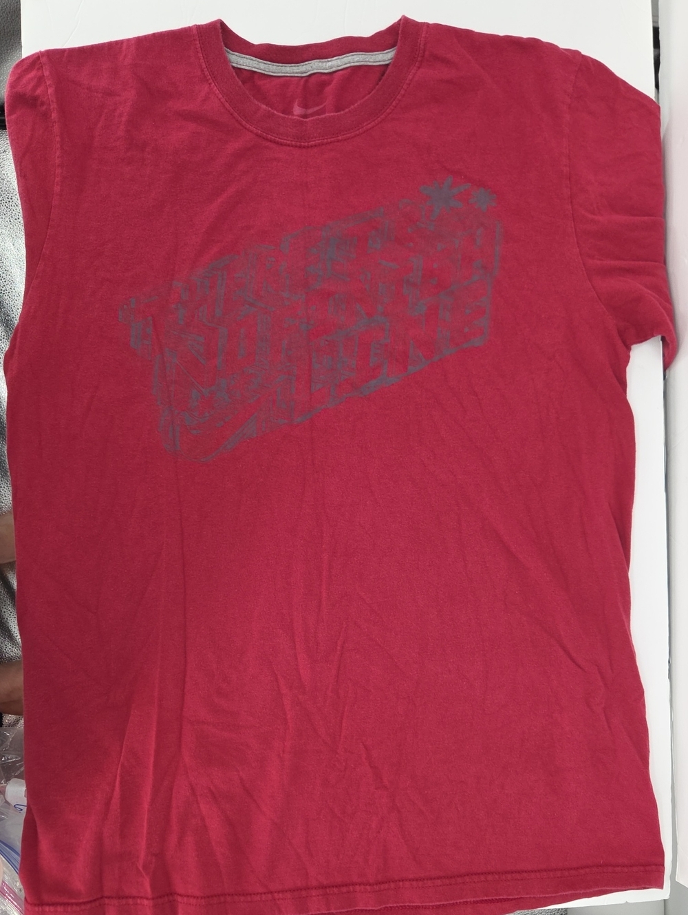 Nike Burgundy Red Short Sleeve Logo Tee